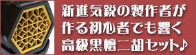 二胡 初心者充実セット 黒檀 王家旺精制へGO!
