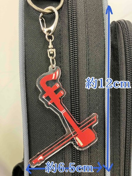 画像1: 二胡型アクリルキーホルダー (1)