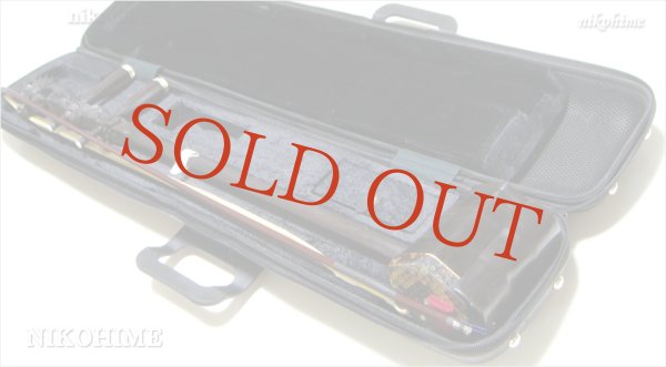 画像4: セミハード二胡ケース　ブラック合皮モデル ［１本ベルト］　NCSBKG-01 (4)