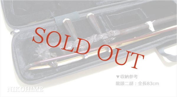 画像5: セミハード二胡ケース　ブラック合皮モデル ［１本ベルト］　NCSBKG-01 (5)