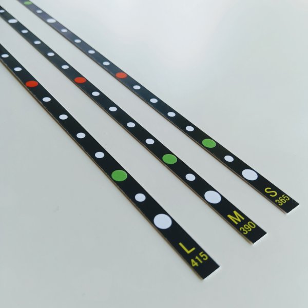 画像2: 【発展版】二胡音程ガイドシール　中級者以上向け／弦長３種のセット　PGS-Adv　【予約受付中：2月下旬発売予定】 (2)