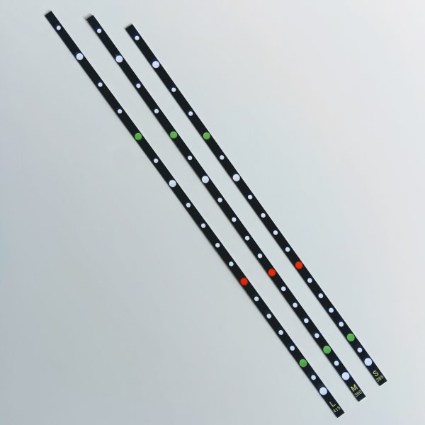 画像3: 【発展版】二胡音程ガイドシール　中級者以上向け／弦長３種のセット　PGS-Adv　【予約受付中：2月下旬発売予定】 (3)