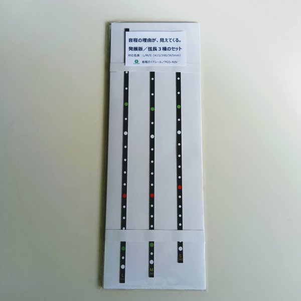 画像4: 【発展版】二胡音程ガイドシール　中級者以上向け／弦長３種のセット　PGS-Adv　【予約受付中：2月下旬発売予定】 (4)