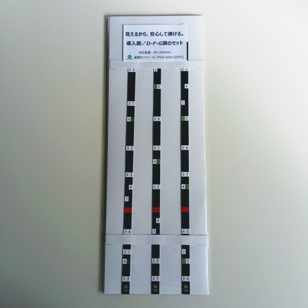 画像5: 【導入版】二胡音程ガイドシール　初心者向け／D調-F調-G調のセット　PGS-Intro　【予約受付中：2月下旬発売予定】 (5)